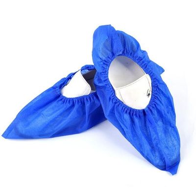 Non Irritating Blue Cleanroom Hygienic Shoe Cover