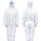 Anti Static Breathable Hooded Disposable Chemical Suits